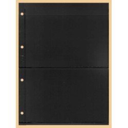 Lindner K-E22 Hoja clasificadora KOBRA, negro, 2 tiras por ambos lados Lindner K-E22 Hoja clasificadora KOBRA, negro, 2 tiras por ambos lados