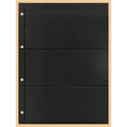 Lindner K-E23 Hoja clasificadora KOBRA, negro, 3 tiras por ambos lados Lindner K-E23 Hoja clasificadora KOBRA, negro, 3 tiras por ambos lados
