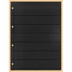 Lindner K-E27 Hoja clasificadora KOBRA, negro, 7 tiras por ambos lados Lindner K-E27 Hoja clasificadora KOBRA, negro, 7 tiras por ambos lados