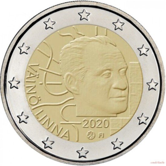 Finlandia 2020 2 € euros conmemorativos  Vaino Linna
