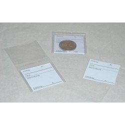 Lindner K-FT2 Bolsillos dobles para monedas KOBRA. 100 piezas Lindner K-FT2 Bolsillos dobles para monedas KOBRA. 100 piezas