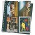 Lindner 829 Funda transparente con 4 bolsillos para tarjetas postales o documentos 114 x 146 mm con hoja negra intercalada 