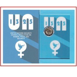 Malta 2022 2 € euros conmemorativos Cartera Oficial Resolución ONU