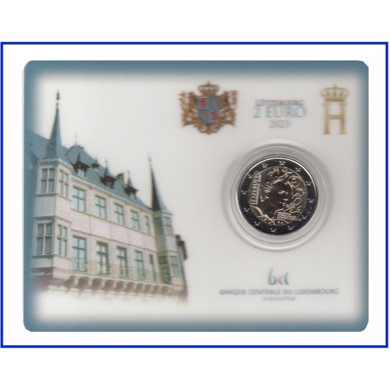 Luxemburgo 2023 Cartera Oficial Coin Card 2 € conmemorativos COI Luxemburgo 2023 Cartera Oficial Coin Card 2 € conmemorativos COI