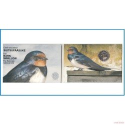 Estonia 2023 Cartera Oficial Coin Card Moneda 2 € conmemorativa Golondrina