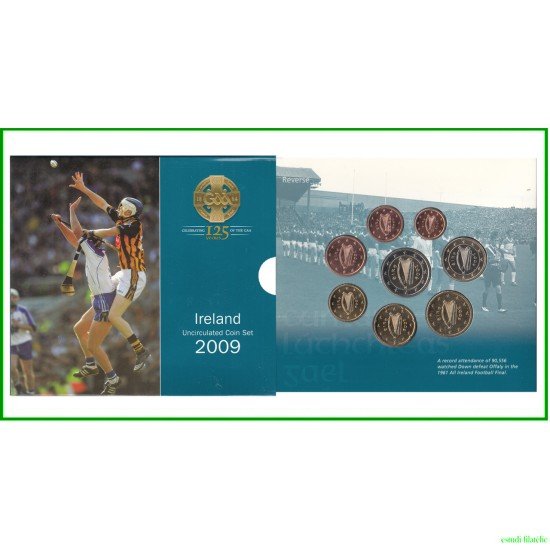Monedas Euros Irlanda Cartera oficial 2009 125 years of the GAA Monedas Euros Irlanda Cartera oficial 2009 125 years of the GAA