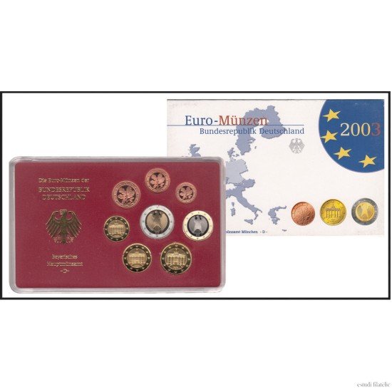 Alemania 2003 Cartera Oficial Estuche Cápsula Proof ( ceca D ) Alemania 2003 Cartera Oficial Estuche Cápsula Proof ( ceca D )