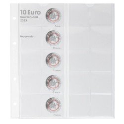 Lindner 1110-5 Página ilustrada quilates para monedas de 10 Euros con anillo de polímero: Alemania 2023 Lindner 1110-5 Página ilustrada quilates para monedas de 10 Euros con anillo de polímero: Alemania 2023