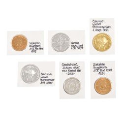 Lindner RC325  Marquitos para monedas Rebeck Coin L para monedas de hasta 32,5 mm, autoadhesivo. Paquete de 25 unidades 