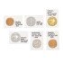 Lindner RC395 Marquitos para monedas Rebeck Coin L para monedas de hasta 39,5 mm, autoadhesivo. Paquete de 25 unidades 