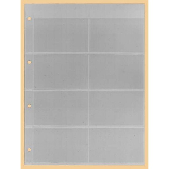 Lindner K-E142 Hoja para tarjetas telefónicas KOBRA para 8 tarjetas, transparente Lindner K-E142 Hoja para tarjetas telefónicas KOBRA para 8 tarjetas, transparente