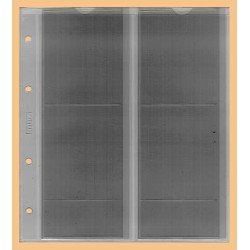 Lindner K-F4 Hoja para monedas KOBRA, para 4 monedas individuales empaquetadas y soldadas de hasta 72 x 80 mm 
