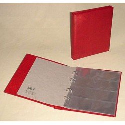 Lindner K-G28-R Álbum para tarjetas telefónicas KOBRA con 10 hojas transparentes para tarjetas telefónicas, en color rojo, 270 x 230 mm Lindner K-G28-R Álbum para tarjetas telefónicas KOBRA con 10 hojas transparentes para tarjetas telefónicas, en color rojo, 270 x 230 mm