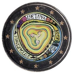 Lituania 2019 2 € euros conmemorativos Color Sutartines Cantos folklóricos Lituania 2019 2 € euros conmemorativos Color Sutartines Cantos folklóricos