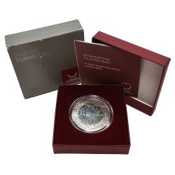 Austria 2013 25€ Tunnelbau plata y bionio 