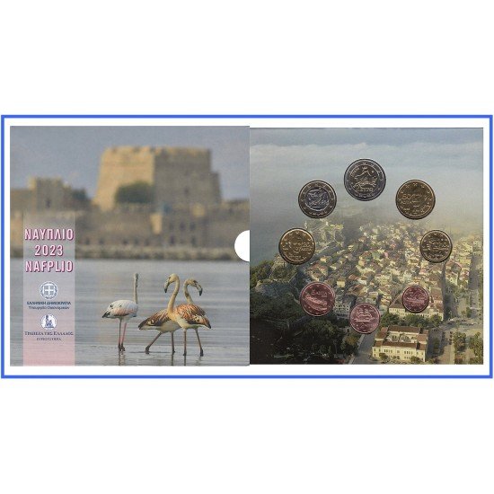 Grecia 2023 Cartera Oficial Monedas € euros Set Turismo griego Grecia 2023 Cartera Oficial Monedas € euros Set Turismo griego