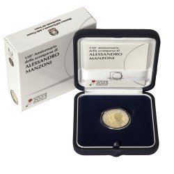 Italia 2023 Cartera Oficial Estuche Moneda 2 € euros conmemorativos Proof Alessandro Manzoni