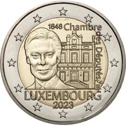 Luxemburgo 2023 2 € euros conmemorativos Cámara de Diputados, Constitución Luxemburgo 2023 2 € euros conmemorativos Cámara de Diputados, Constitución