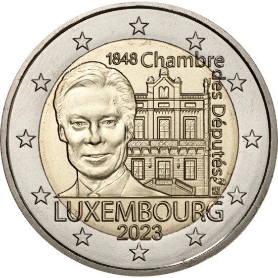 Luxemburgo 2023 2 € euros conmemorativos Cámara de Diputados, Constitución Luxemburgo 2023 2 € euros conmemorativos Cámara de Diputados, Constitución