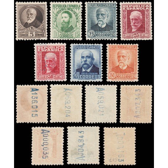 España Spain 655/61 1931-32 Personajes MNH/MH España Spain 655/61 1931-32 Personajes MNH/MH