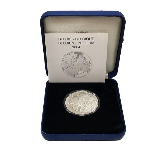 Bélgica 2004 10€ proof Ampliación UE plata