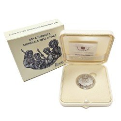 Vaticano 2017 5€ proof Dia mundial de la paz plata