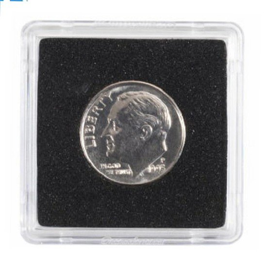 Leuchtturm 368597 Cápsulas de monedas QUADRUM 10 mm, paquete de 10