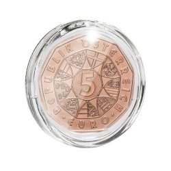 Leuchtturm 368595  Cápsulas de monedas ULTRA Perfect Fit Austria de 5 Euros (28,50 mm), paquete de 10 