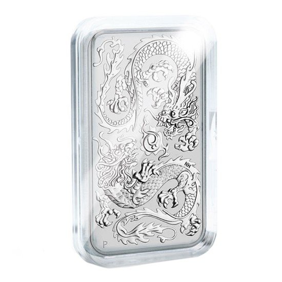Leuchtturm 368473 Cápsulas ULTRA Perfect Fit para 1 oz. de Silver Dragon Rectangular (47,6x27,6 mm), paq. 10 