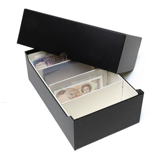 Leuchtturm 368381 Caja de archivo LOGIK para 500 billetes, color negro Leuchtturm 368381 Caja de archivo LOGIK para 500 billetes, color negro