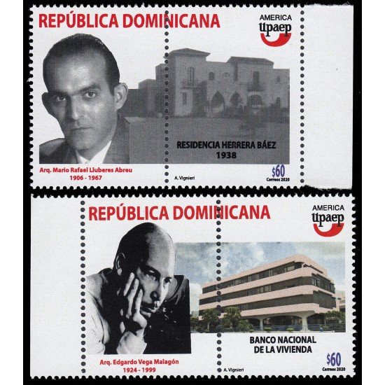 Upaep República Dominicana 2020 Arquitectura MNH Upaep República Dominicana 2020 Arquitectura MNH