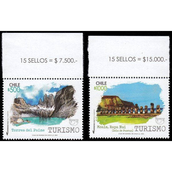 Upaep Chile 2021 Turismo MNH Upaep Chile 2021 Turismo MNH