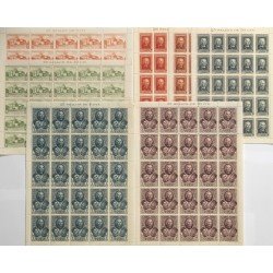 España Spain 559/65 1930 Descubrimiento de América Hojas completas MNH