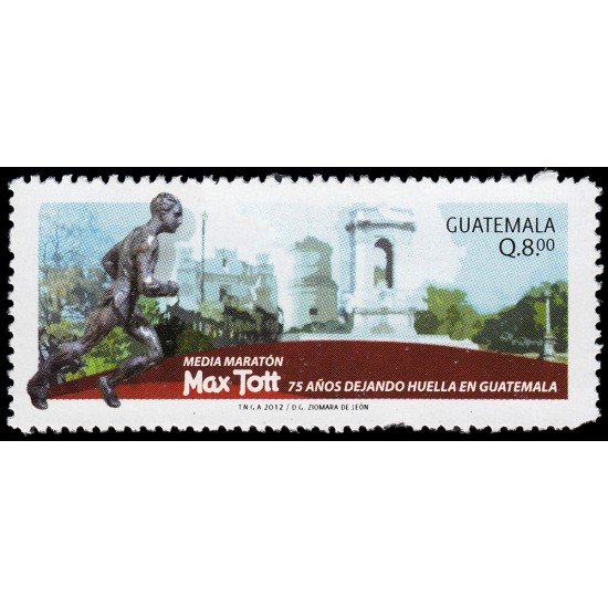 Guatemala 660 2012 75 años media maratón Max Tott MNH
