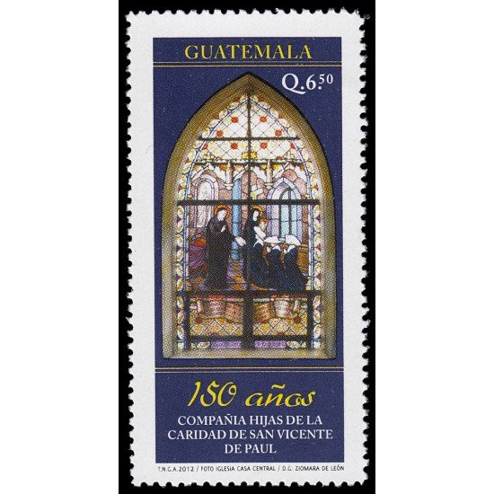 Guatemala 661 2012 150 aniv. Compañía hijas de la caridad de San Vicente de Paul MNH