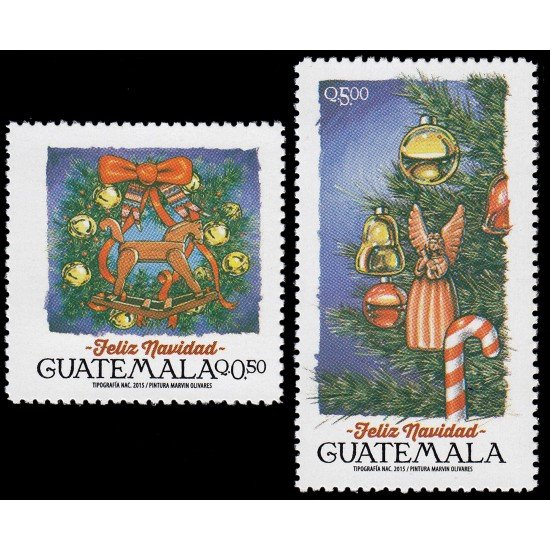 Guatemala 718/19 2015 Navidad MNH Guatemala 718/19 2015 Navidad MNH