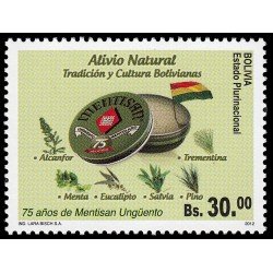 Bolivia 1491 2012 75 años de Mentisan ungüento MNH Bolivia 1491 2012 75 años de Mentisan ungüento MNH