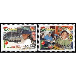 Bolivia 1529/30 2013 Navidad Por la sonrisa de un niño MNH