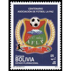 Bolivia 1538 2013 Centenario Asociación de fúlbol La Paz MNH