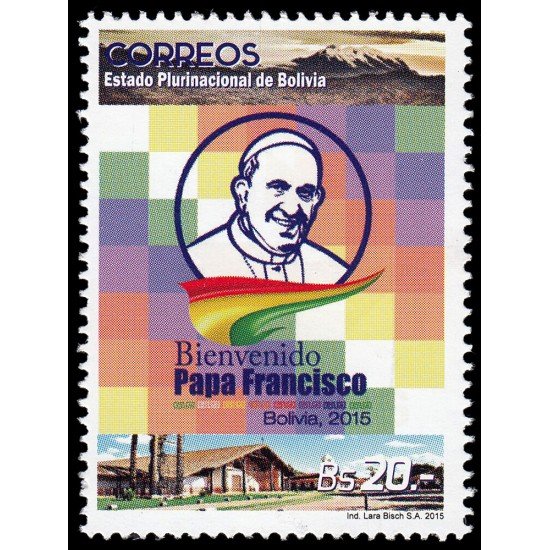 Bolivia 1569 2015 Bienvenido Papa Francisco MNH Bolivia 1569 2015 Bienvenido Papa Francisco MNH