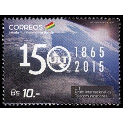 Bolivia 1571 2015 150 años UIT Unión Internacional de Comunicaciones MNH Bolivia 1571 2015 150 años UIT Unión Internacional de Comunicaciones MNH