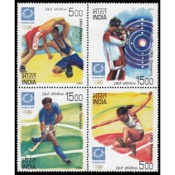 India 1798/01 2004 Juegos Olímpicos de Atenas MNH