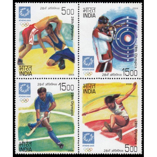 India 1798/01 2004 Juegos Olímpicos de Atenas MNH