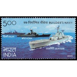 India 1881 2005 Construcción de barcos de guerra MNH