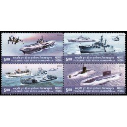 India 1889/92 2006 Revisión presidencial de la Flota Naval India MNH