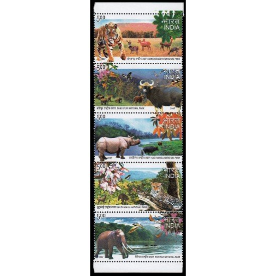 India 1974/78 2007 Parques Nacionales MNH