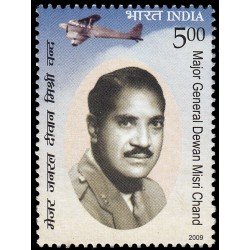India 2180 2009 Personalidades General Dewan Misri Chand MNH