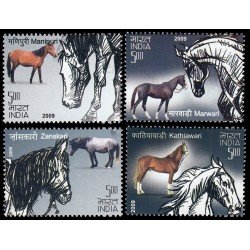 India 2188/91 2009 Caballos Indios MNH