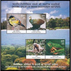 India HB 100 2012 Fauna endémica India MNH