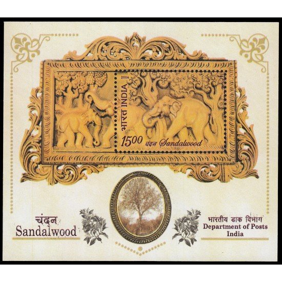 India HB 38 2006 Protección del sándalo MNH
